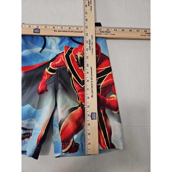 Vintage Power Rangers Mystic Force Swim Trunks 5/6 Red Ranger Disney - Picture 11 of 12